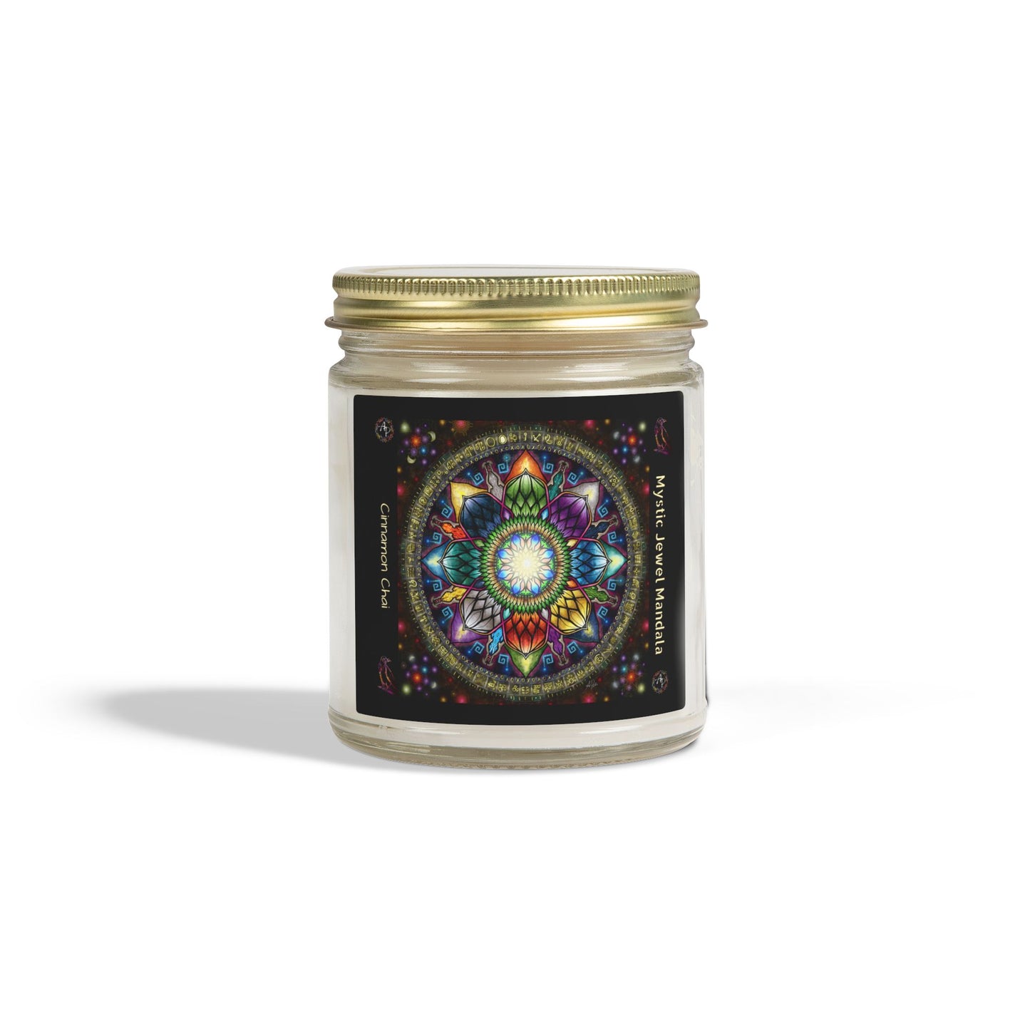 Mystic Jewel Mandala Scented Candle - Cinnamon  Chai (4oz, 9oz)