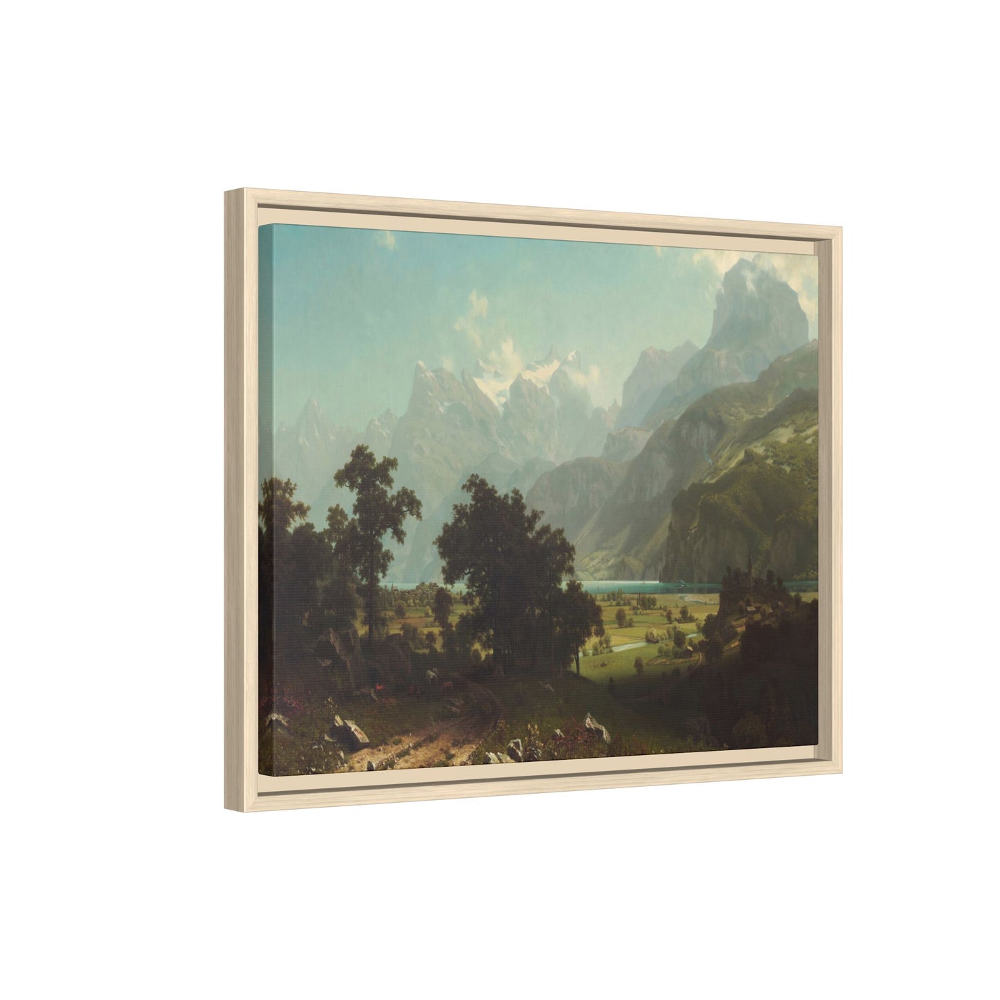 Bierstadt, Albert - Lake Lucerne (1858) - Matte Canvas, Framed