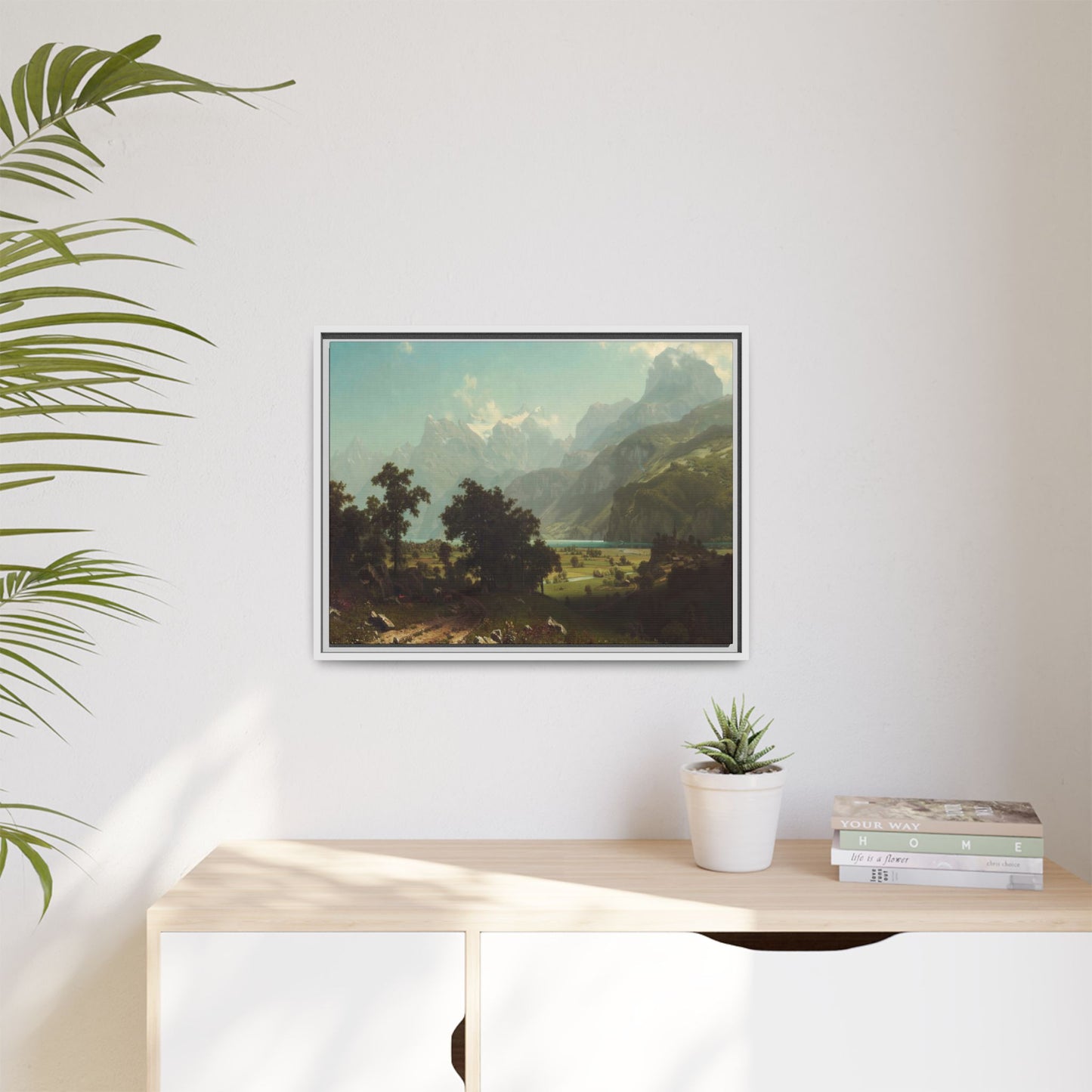Bierstadt, Albert - Lake Lucerne (1858) - Matte Canvas, Framed