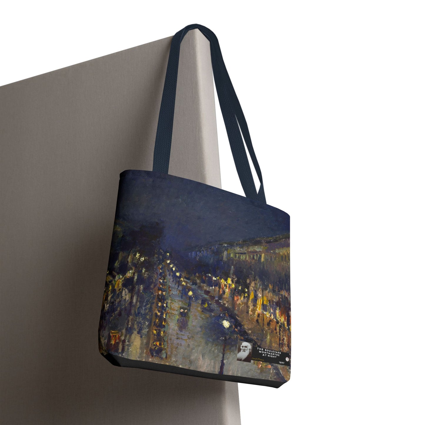 Pissarro, Camille - The Boulevard Montmartre At Night (1897) - Tote Bag