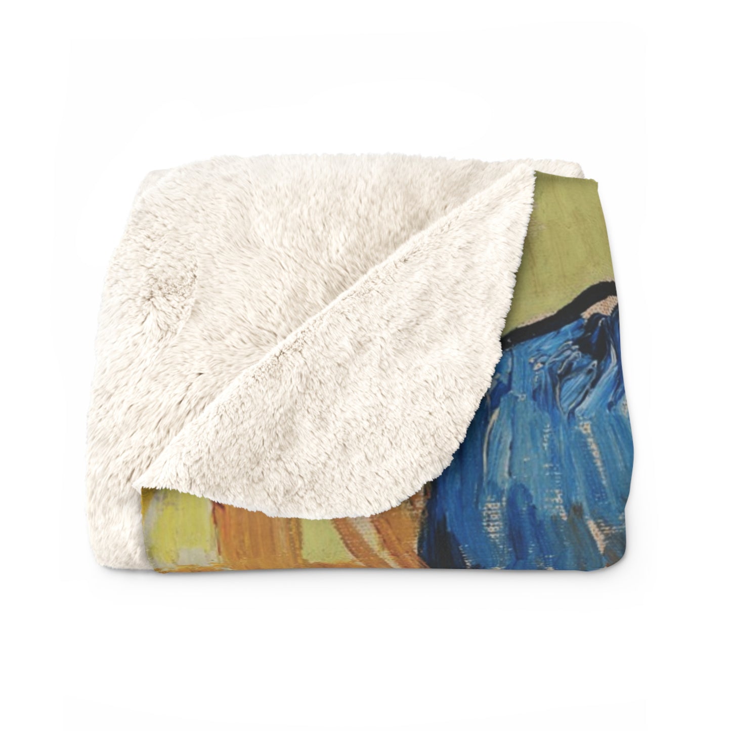 Van Gogh, Vincent - Self Portrait with Bandaged Ear (1889) - Sherpa Fleece Blanket