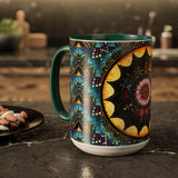 Obsidian Grandmothers Mandala - Colorful Accent Mugs