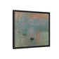 Monet, Claude - Impression, Sunrise (1872) - Matte Canvas, Framed