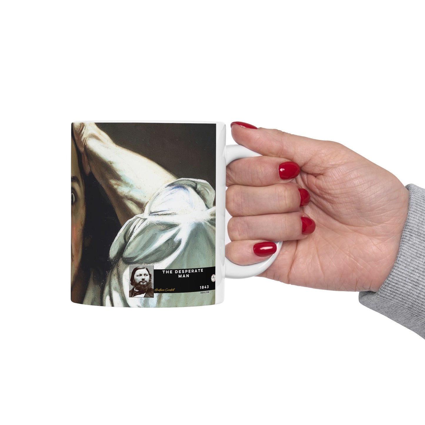 Courbet, Gustave - The Desperate Man (1843) - Ceramic Mug