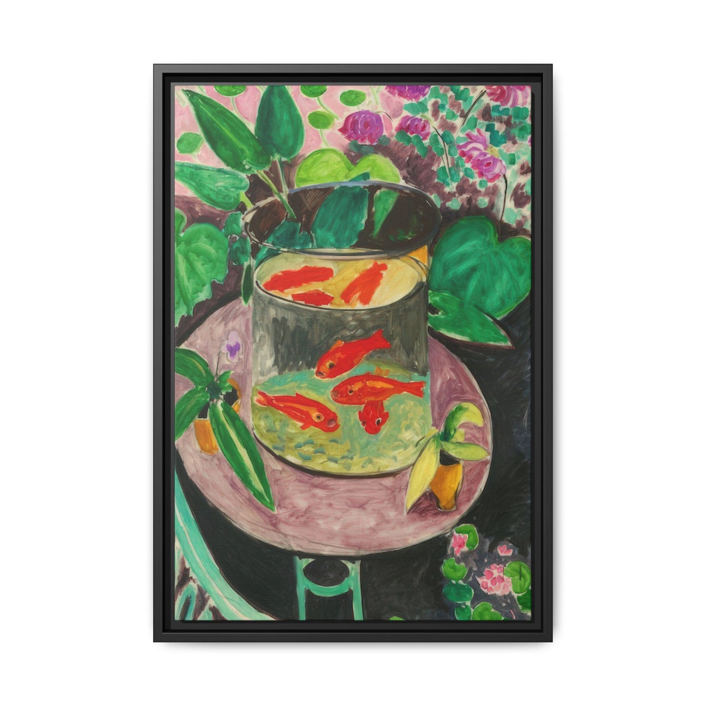 Matisse, Henri - The Goldfish (1912) - Matte Canvas, Framed