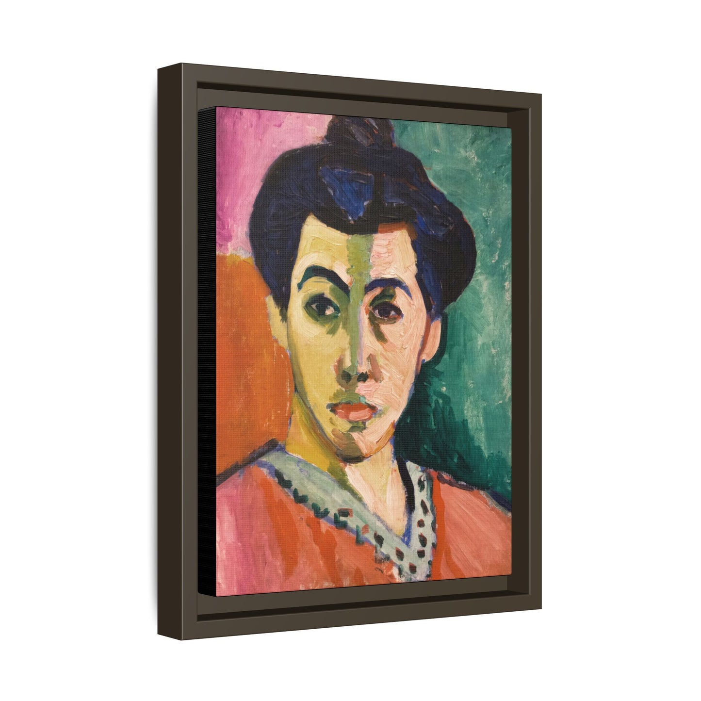 Matisse, Henri - The Green Stripe (1905) - Matte Canvas, Framed
