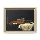 Cézanne, Paul - Still Life with Bread and Eggs (1865) - Matte Canvas, Framed