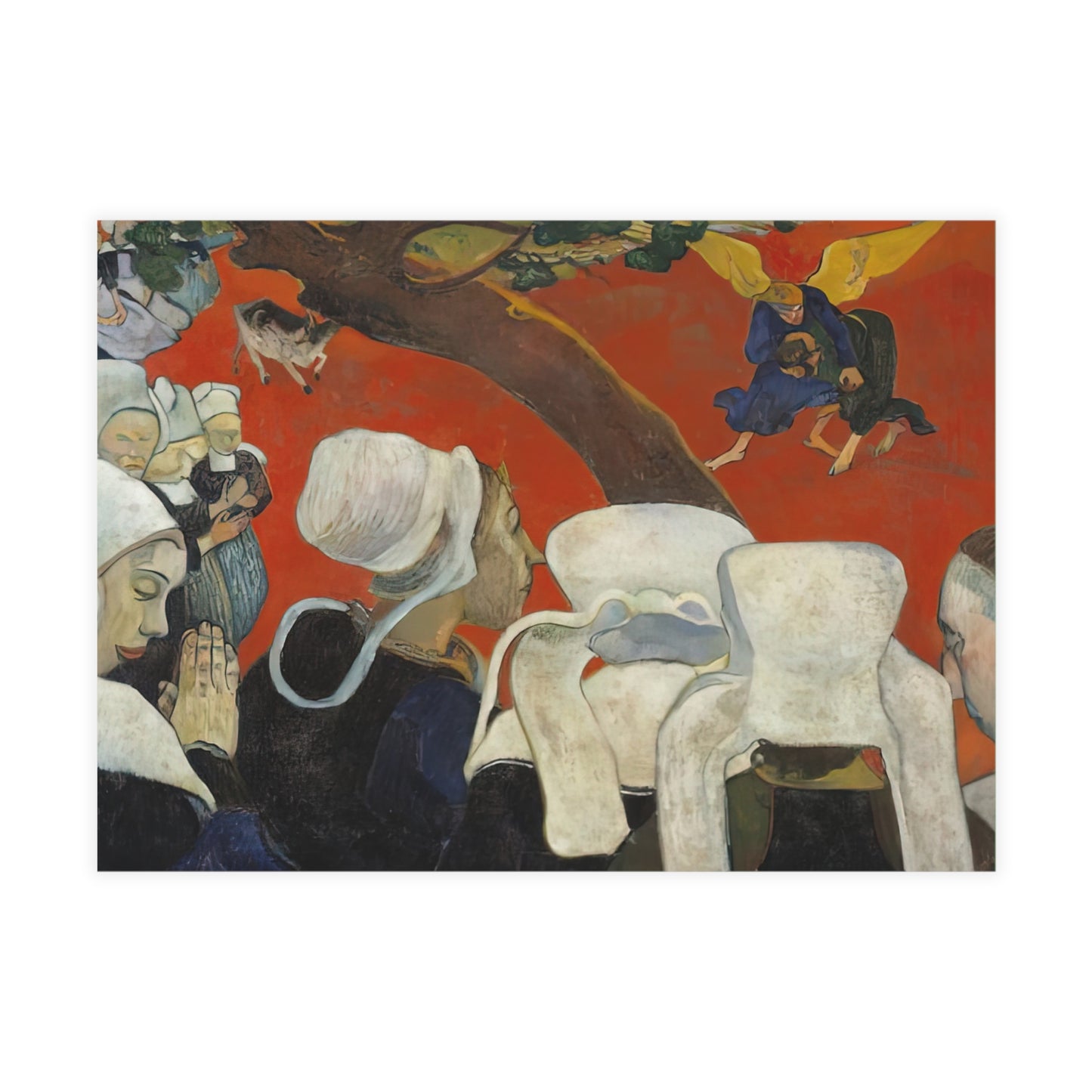 Gauguin, Paul - Vision of the Sermon (Jacob Wrestling with the Angel) (1888) - Postcard Bundles with Envelopes Included