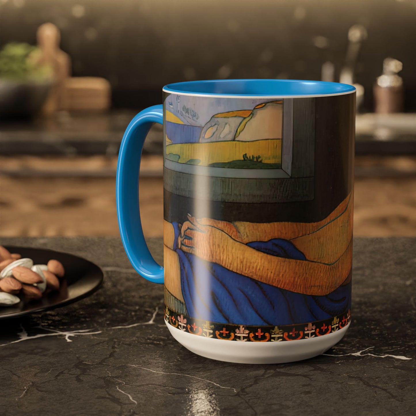 Filiger, Charles - The Recumbent Christ (1895) - Colorful Accent Mugs