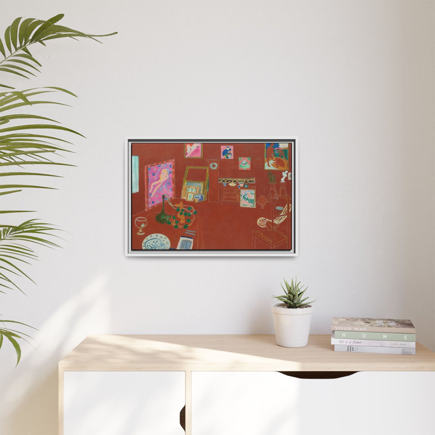 Matisse, Henri - The Red Studio (1911) - Matte Canvas, Framed