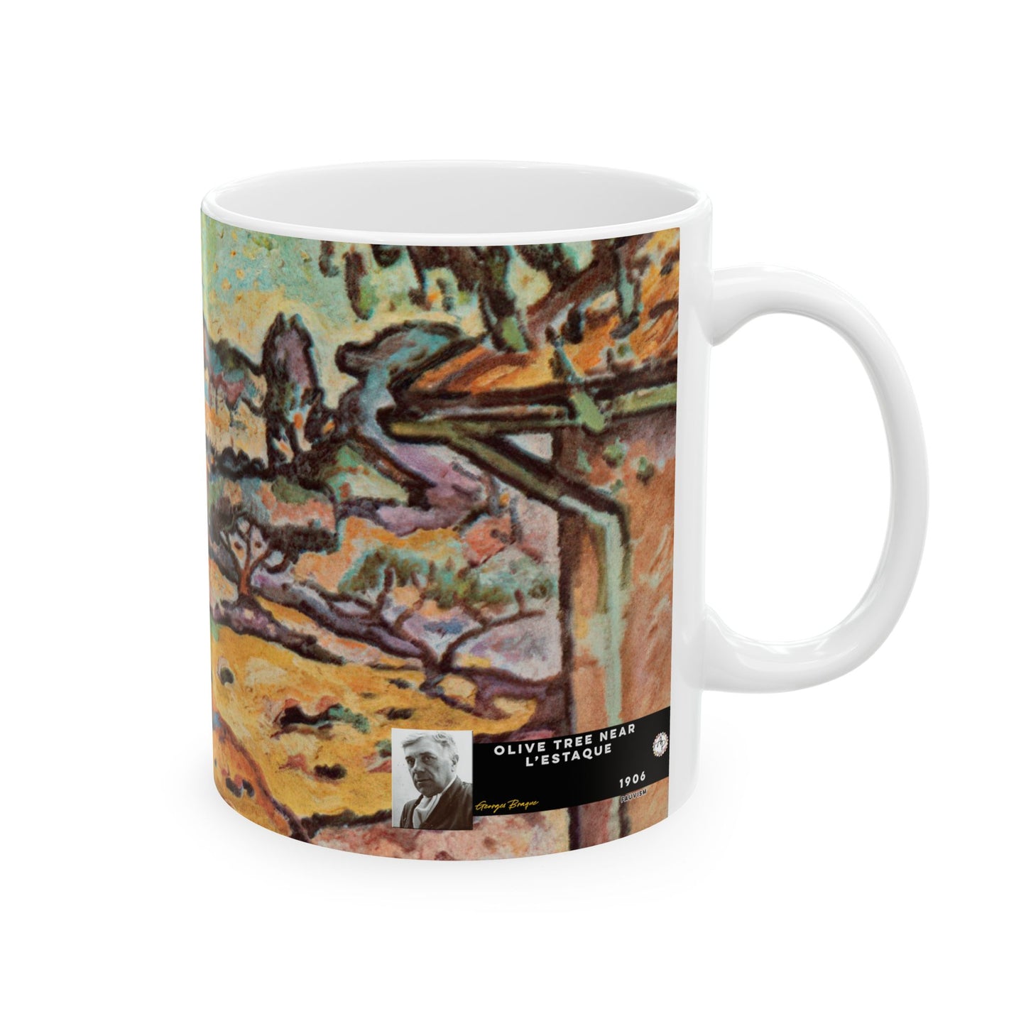 Braque, Georges - Olive Tree near L'Estaque (1906) - Ceramic Mug
