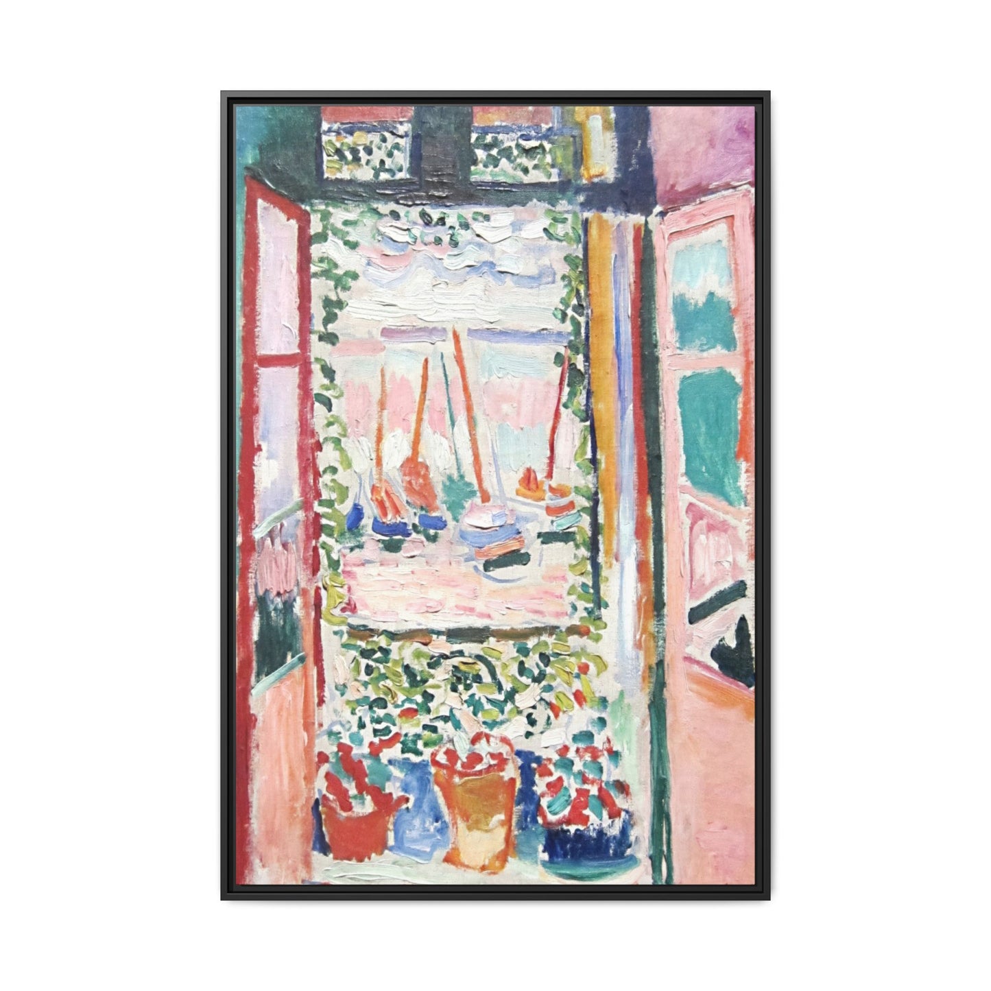 Matisse, Henri - Open Window, Collioure (1905) - Matte Canvas, Framed