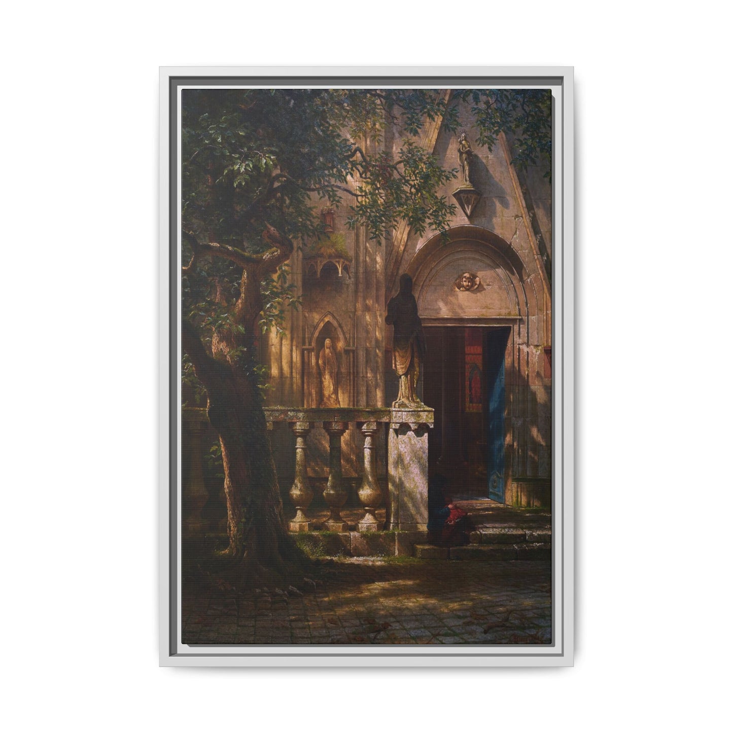 Bierstadt, Albert - Sunlight and Shadow  (1854) - Matte Canvas, Framed