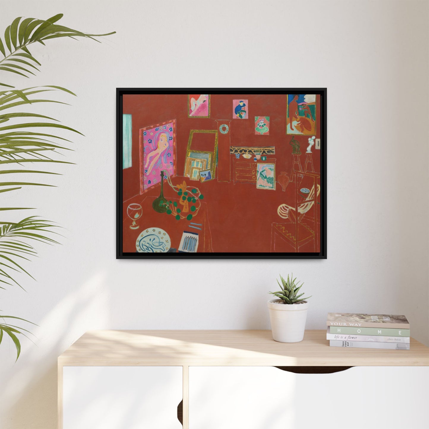 Matisse, Henri - The Red Studio (1911) - Matte Canvas, Framed