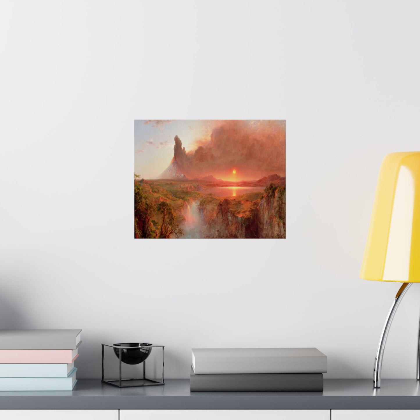 Church, Frederic Edwin - Cotopaxi -Eruption (1862) - Satin Posters