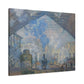 Monet, Claude - Le Gare Saint-Lazare (1877) - Canvas Block, unframed