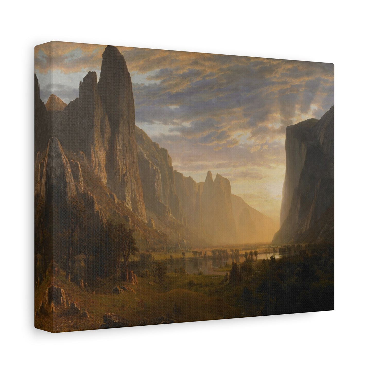 Bierstadt, Albert - Looking Down Yosemite Valley (1865) - Canvas Block, unframed