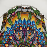 Emerald Arrows Mandala - Shower Curtains