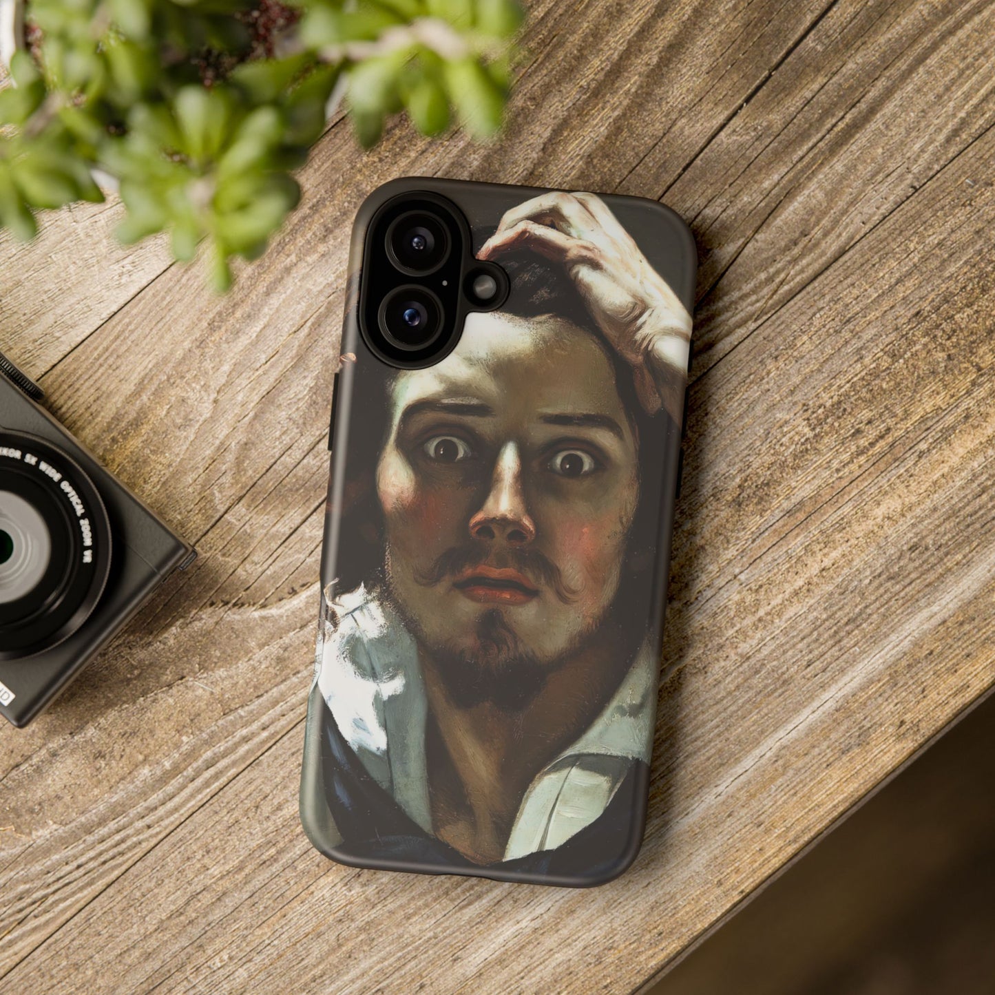 Courbet, Gustave - The Desperate Man (1843) - Tough Phone Cases
