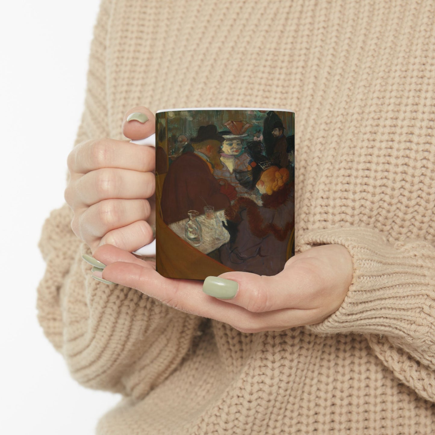 Toulouse-Lautrec, Henri - At the Moulin Rouge (1892) - Ceramic Mug