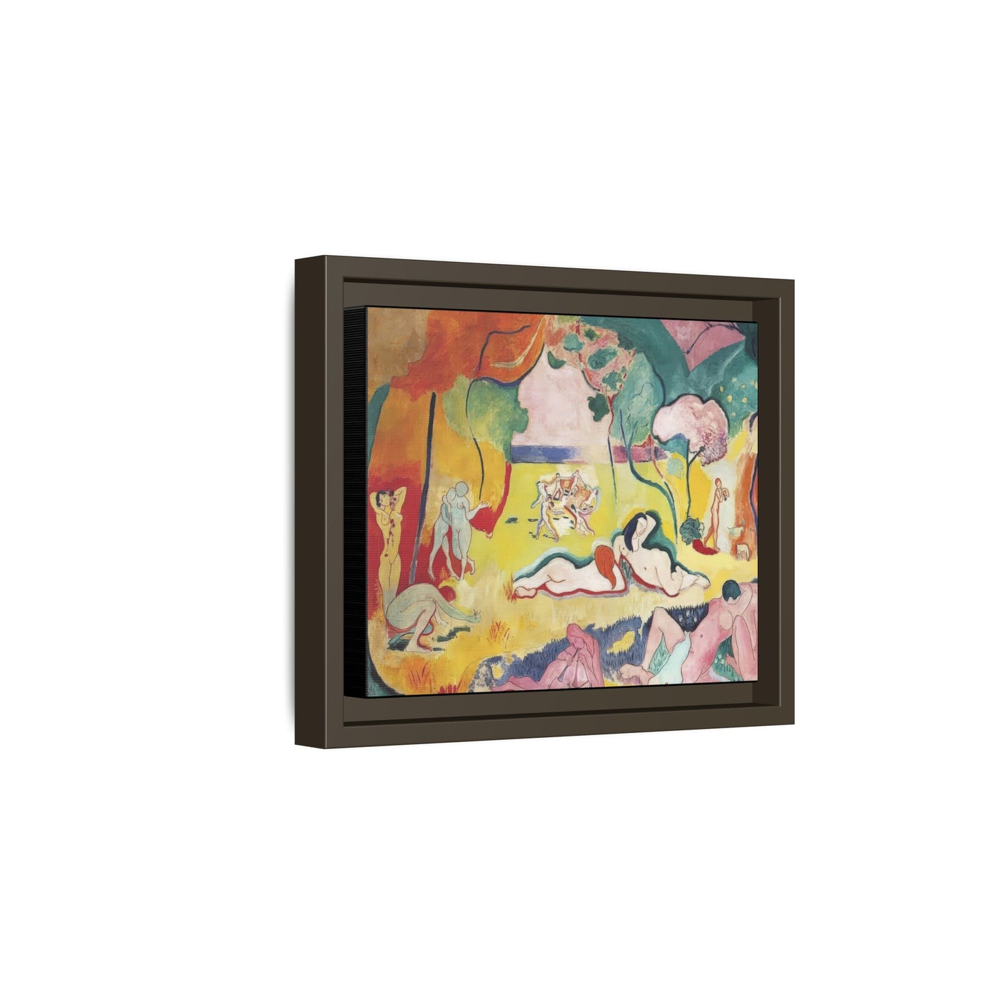 Matisse, Henri - The Joy of Life (1905) - Matte Canvas, Framed