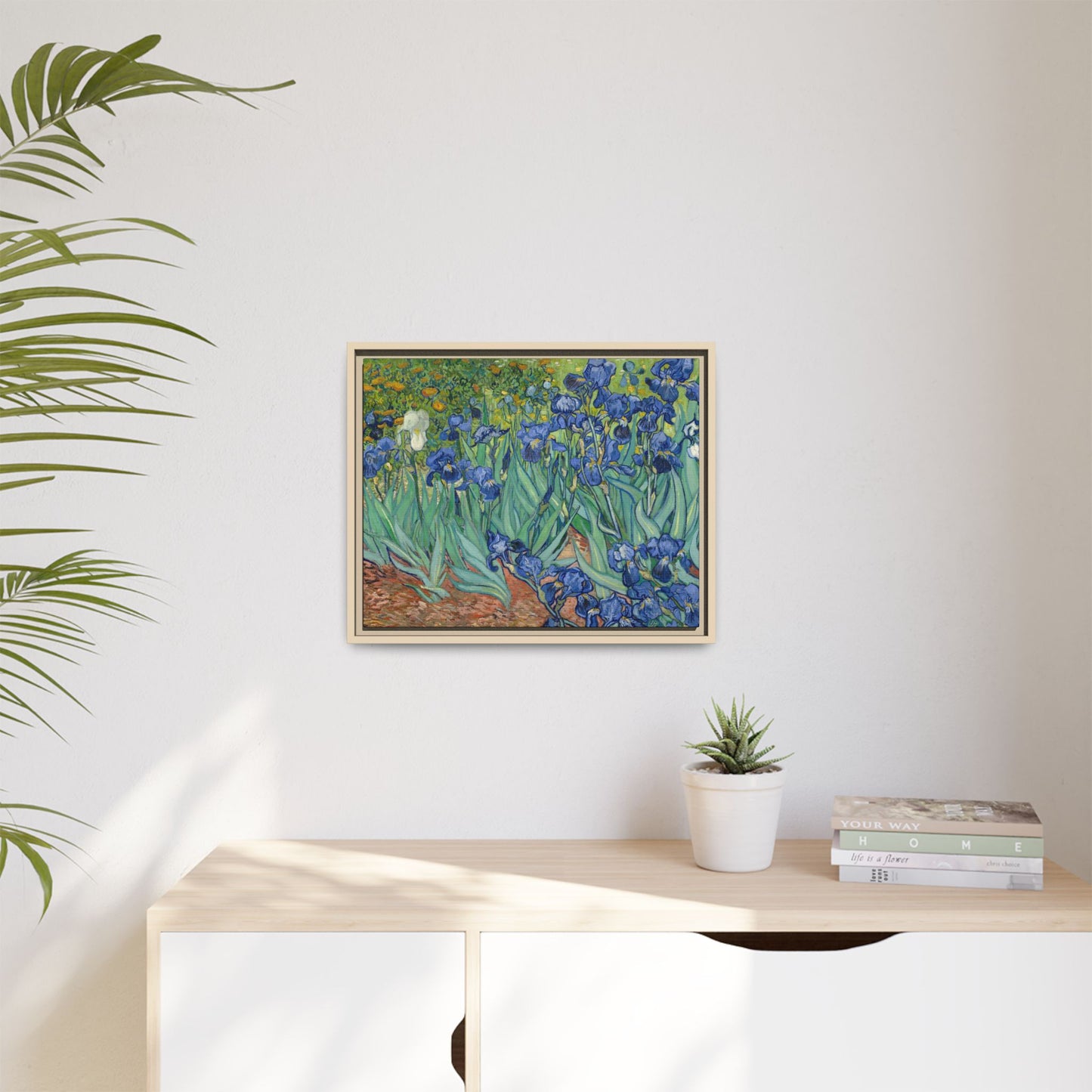 Van Gogh, Vincent - Irises (1889) - Matte Canvas, Framed