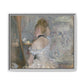 Morisot, Berthe - Woman at Her Toilette (1880) - Matte Canvas, Framed
