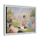 Seurat, Georges - Bathers at Asnières (1884) - Matte Canvas, Framed