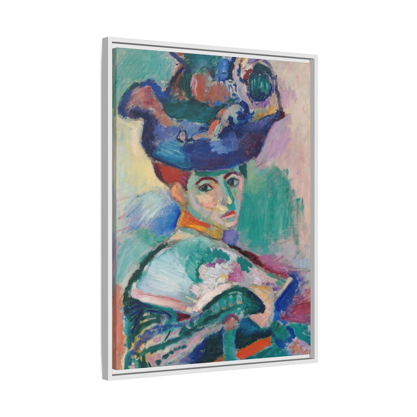 Matisse, Henri - Woman with a Hat (1905) - Matte Canvas, Framed