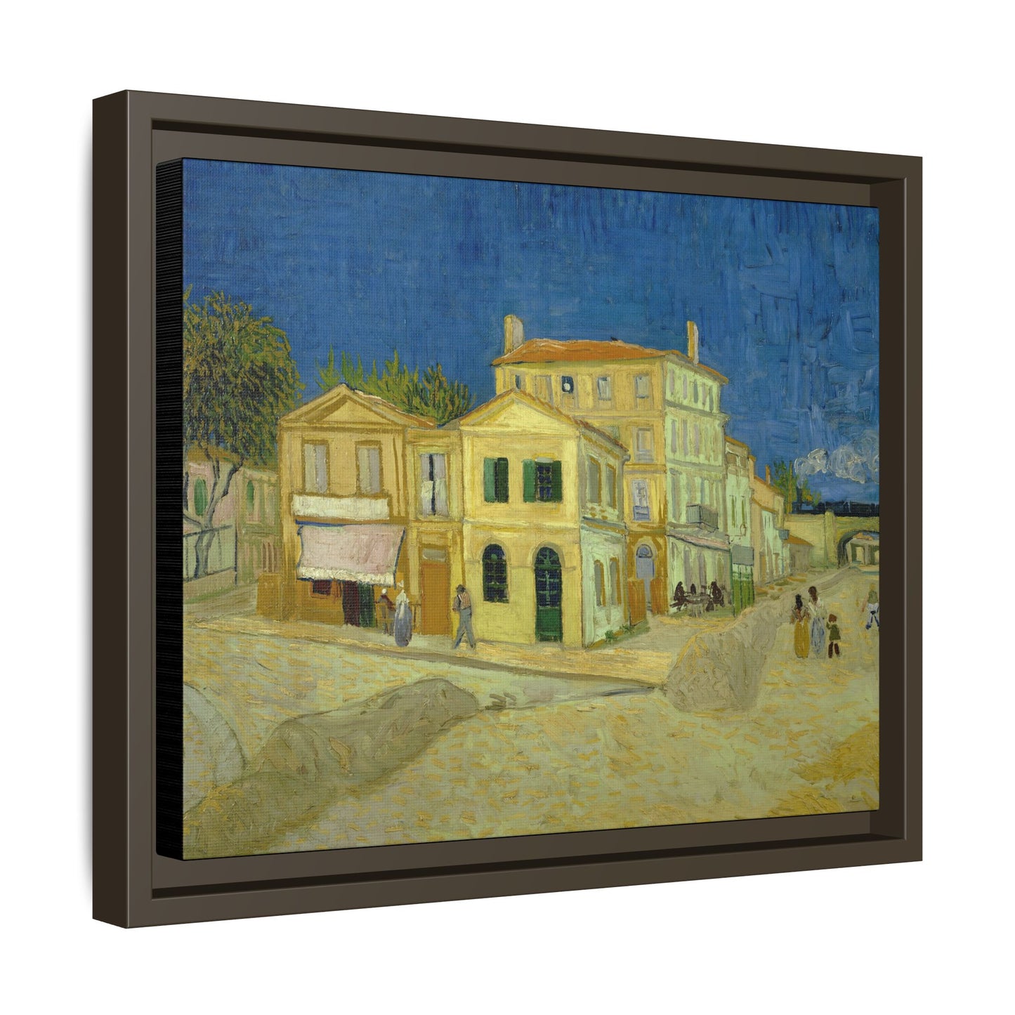 Van Gogh, Vincent - The Yellow House (1888) - Matte Canvas, Framed