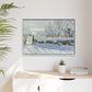 Monet, Claude - The Magpie (1868) - Matte Canvas, Framed