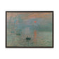 Monet, Claude - Impression, Sunrise (1872) - Matte Canvas, Framed