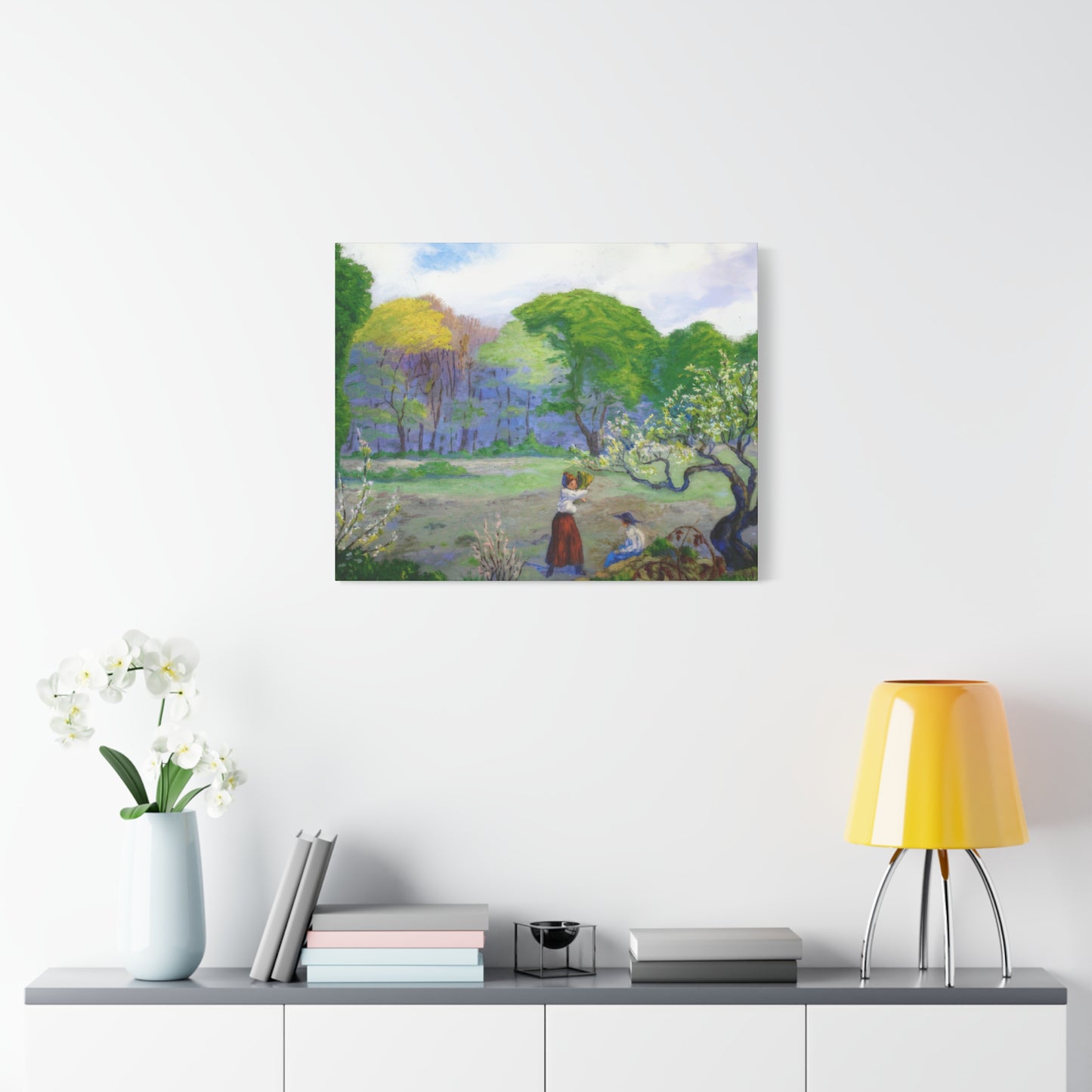 Ranson, Paul - Picking Flowers (1890) - Canvas Block, unframed