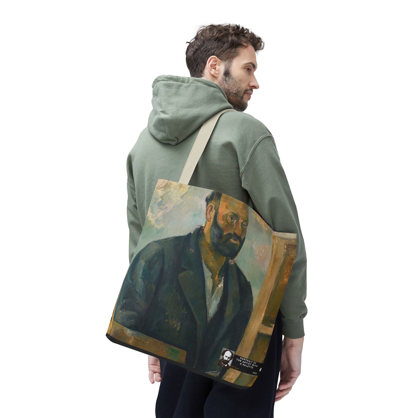 Cézanne, Paul - Portrait of the Artist with a Palette (1890) - Tote Bag
