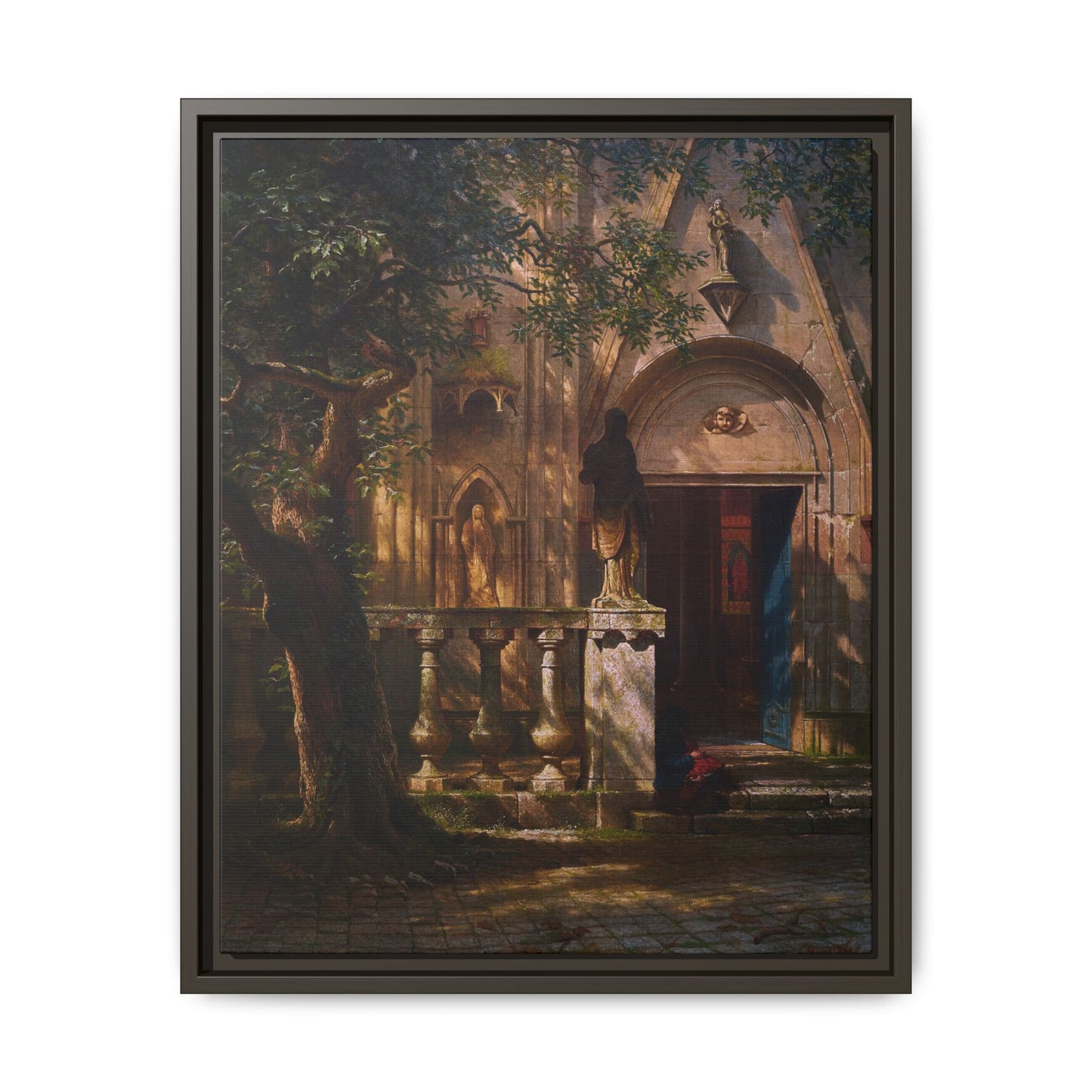 Bierstadt, Albert - Sunlight and Shadow  (1854) - Matte Canvas, Framed