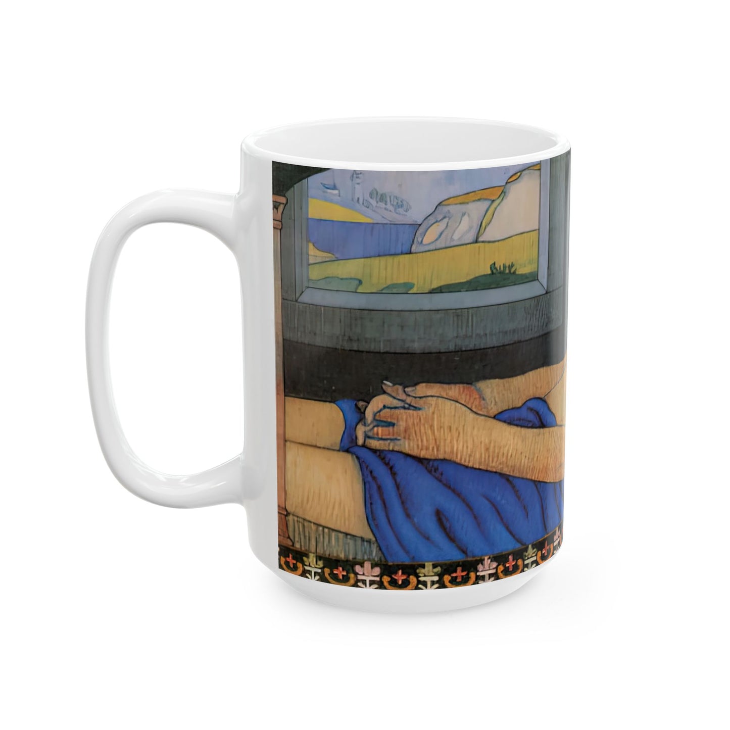 Filiger, Charles - The Recumbent Christ (1895) - Ceramic Mug