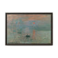 Monet, Claude - Impression, Sunrise (1872) - Matte Canvas, Framed