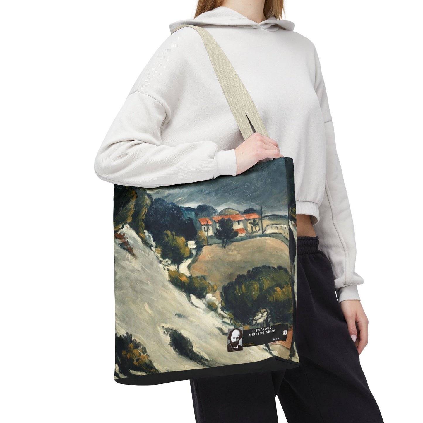 Cézanne, Paul - L’Estaque, Melting Snow (1870) - Tote Bag