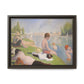 Seurat, Georges - Bathers at Asnières (1884) - Matte Canvas, Framed