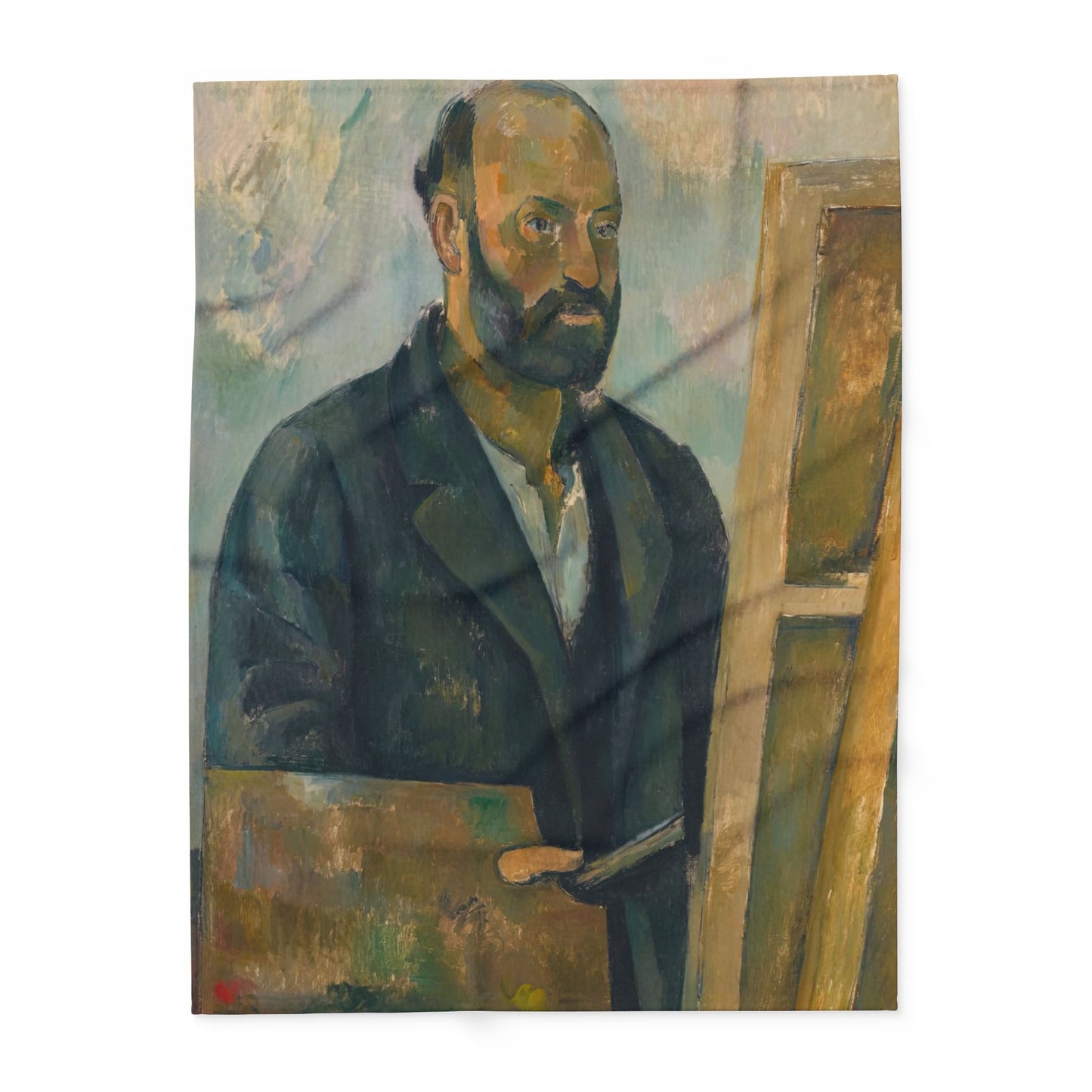 Cézanne, Paul - Portrait of the Artist with a Palette (1890) - Arctic Fleece Blanket