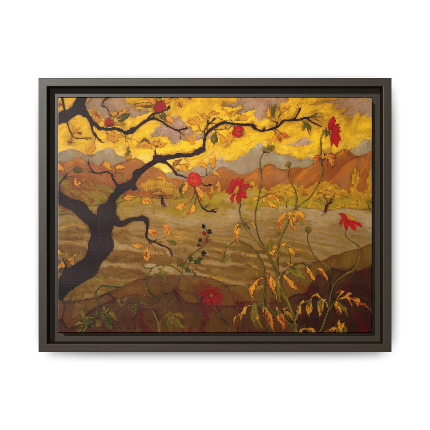 Ranson, Paul - Apple Tree with Red Fruit (1902) - Matte Canvas, Framed