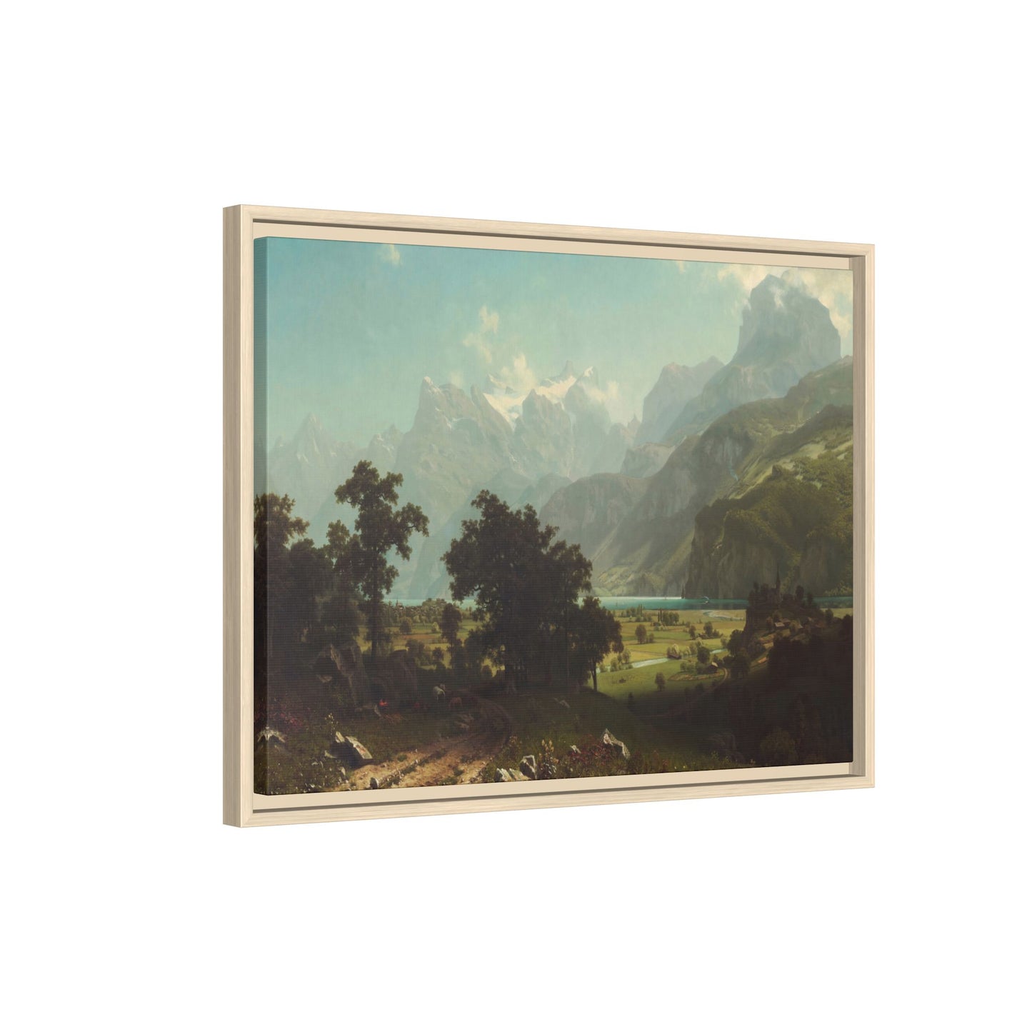 Bierstadt, Albert - Lake Lucerne (1858) - Matte Canvas, Framed
