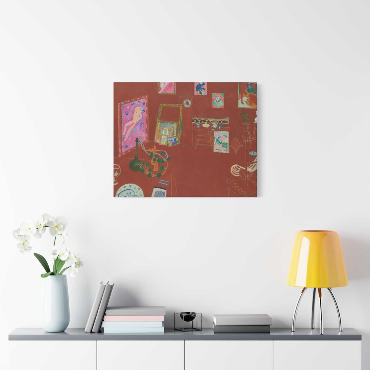 Matisse, Henri - The Red Studio (1911) - Canvas Block, unframed