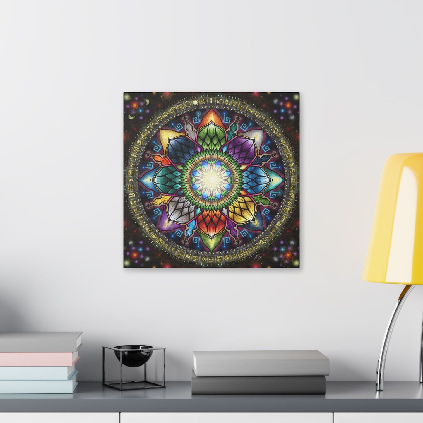 Mystic Jewel Mandala - Canvas Block