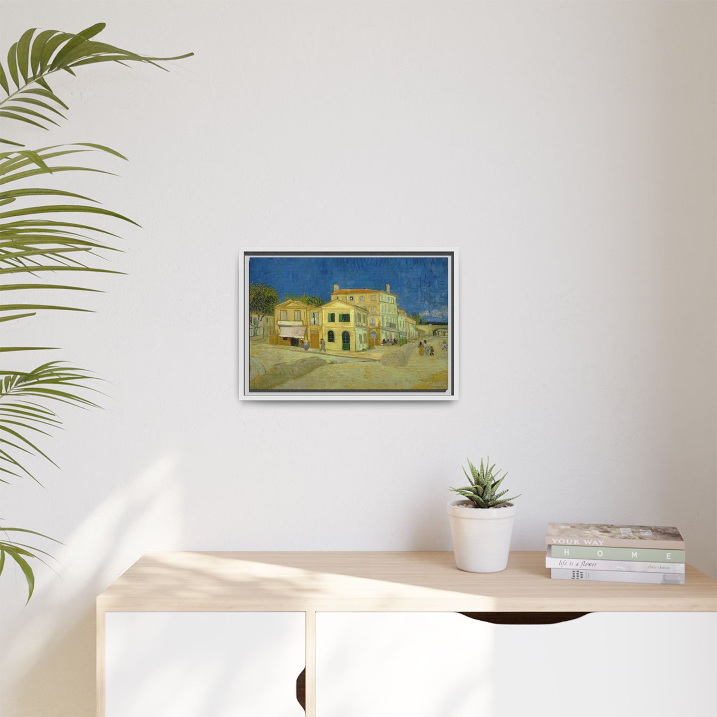 Van Gogh, Vincent - The Yellow House (1888) - Matte Canvas, Framed