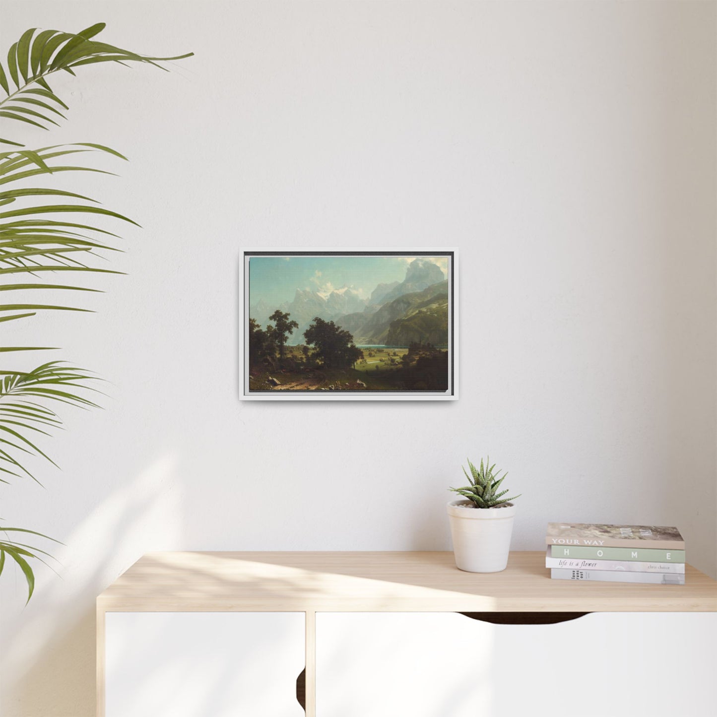 Bierstadt, Albert - Lake Lucerne (1858) - Matte Canvas, Framed