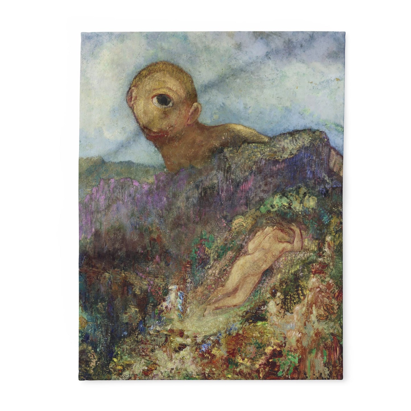 Redon, Odilon - The Cyclops (1914) - Arctic Fleece Blanket