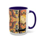 Filiger, Charles - Woman’s Head with Closed Eyes (1893) - Colorful Accent Mugs
