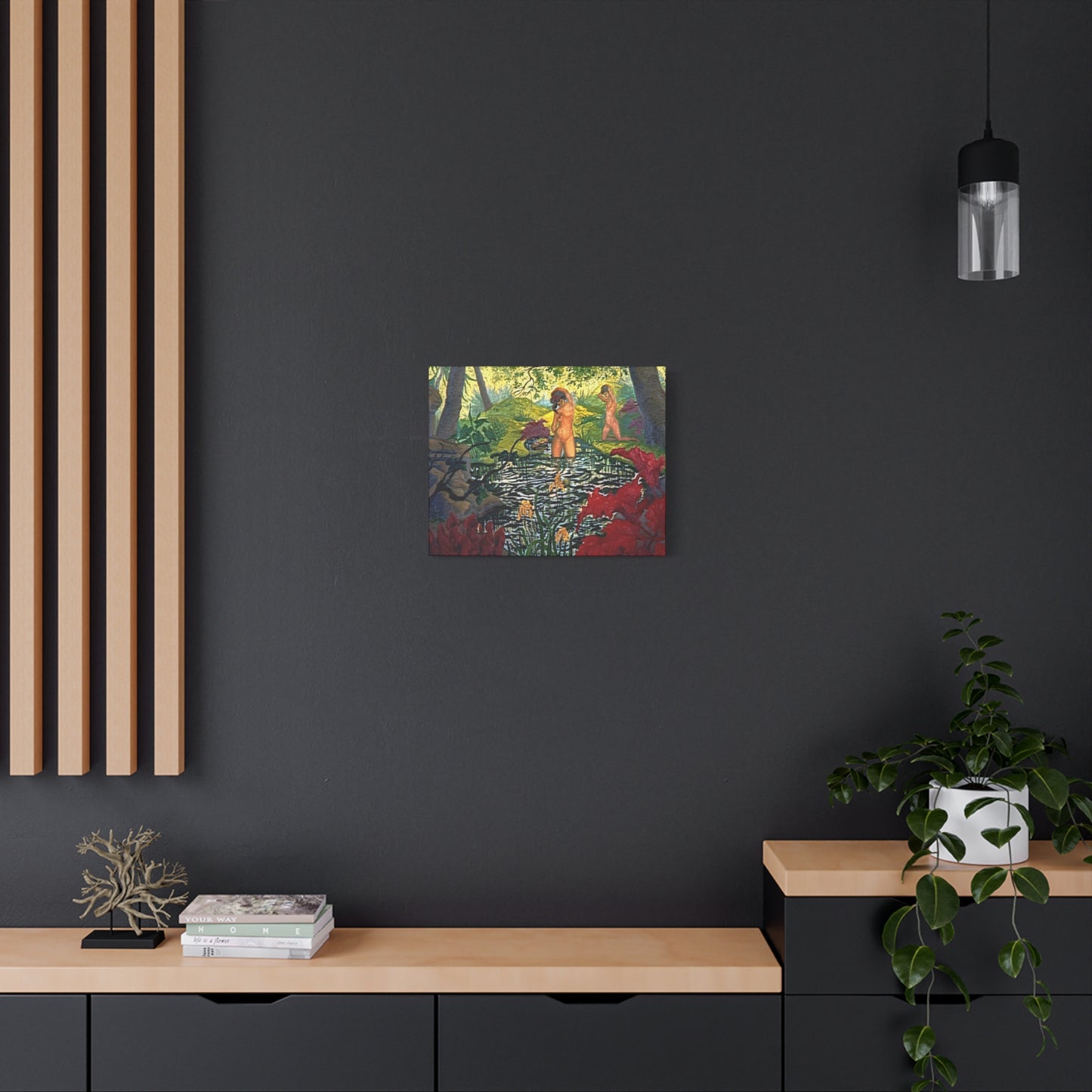Ranson, Paul - The Lotus Bather (1906) - Canvas Block, unframed