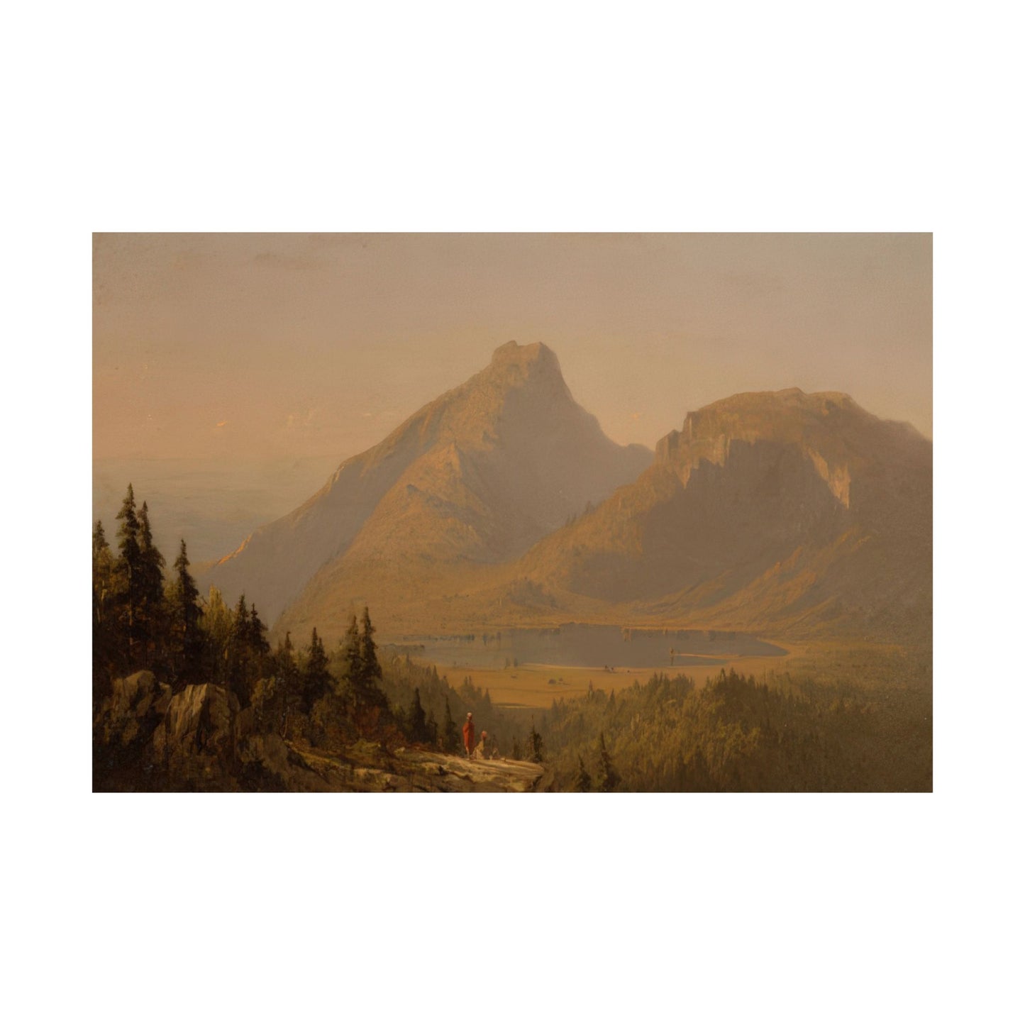 Gifford, Sanford Robinson - Mount Mansfield, Vermont  (1859) - Satin Posters